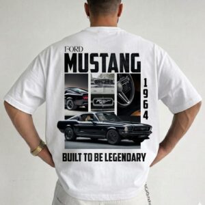 men’s vintage muscle car “born to rule the road” graphic t shirt – trendy streetwear tee | ink & thread