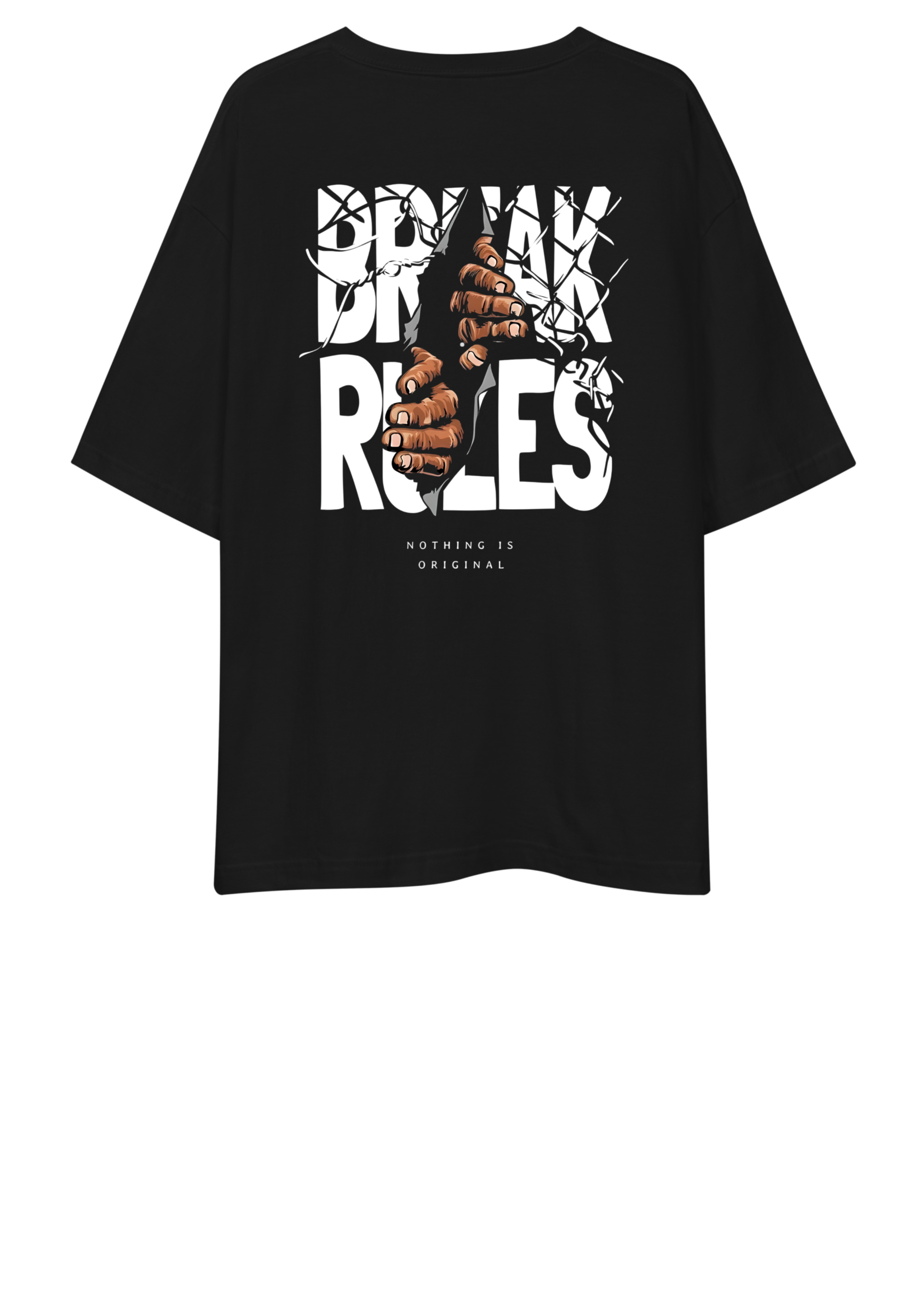 break the rules graphic oversized black t shirt for men | ink & thread break the rules graphic oversized black t shirt for men | ink & thread